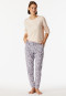 Hose lang Bündchen Blumen multicolor - Mix+Relax