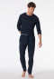 Lange broek met manchetten nachtblauw - Mix+ Relax