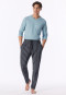 Langere broek met ijsblauwe bedrukking - Mix+ Relax