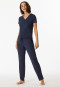 Pantalon long / extra-long modal bleu - Mix + Relax