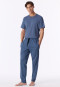 Hose lang faded denim bedruckt - Mix+Relax