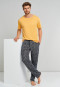 Pantalon long interlock fin beige à motifs - Mix & Relax
