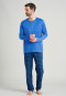 Pants long fine interlock midnight blue checkered - Mix & Relax