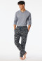Long nautical patterned pants navy - Mix+Relax