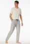 Pants long single jersey jacquard stripes midnight blue - Mix+Relax