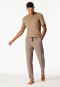 Hose lang Single Jersey Jacquard Streifen nougat - Mix+Relax