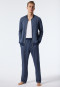 Hose lang Tencel dunkelblau-gemustert - Mix+Relax