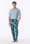 Long Pants, Deep Sea Green, Printed - Mix+ Relax