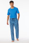 Long woven fabric pants aquarium striped - Mix+Relax