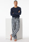 Pantalon long matière tissée multicolore à carreaux - Mix+Relax