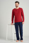 Pantalon long flanelle à carreaux bleu nuit - Mix + Relax