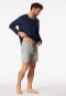 Long boxer jersey dark heather gray - Mix & Relax Cotton