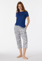 Loungehose 3/4-lang Blumenprint multicolor - Mix+Relax