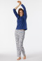Loungebroek lang bloemenprint meerkleurig - Mix+Relax