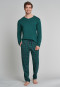 Long lounge pants fine interlock green checkered - Mix & Relax