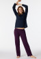Lounge pants long graphic print multicolored - Mix+Relax