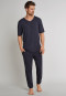 Loungehose lang Jersey Bündchen dunkelgrau - Mix & Relax Cotton Modal