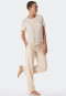 Loungehose lang Jersey Streifen sand - Mix+Relax