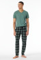 Loungehose lang Organic Cotton kariert mehrfarbig - Mix+Relax