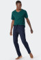 Pantalon d'intérieur coton bio bleu foncé imprimé - Mix+Relax