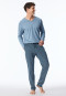 Pantaloni Lounge lunghi jeans in Organic Cotton blu fantasia - Mix+Relax Organic Cotton