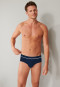 Midi brief double rib organic cotton dark blue - Retro Rib