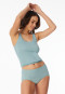 Midi-Slip Feinripp mineral - Luxury