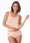 Midi slip fijngeribd perzik zweepje - Luxury