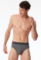 Minislip Organic Cotton gemustert anthrazit - Comfort Fit