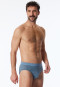 Mini briefs Organic Cotton patterned blue-grey - Comfort Fit