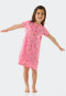 Chemise de nuit manches courtes coton bio oies cochons rose - Girls World