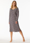 Nachthemd langarm graphit gemustert - Comfort Essentials