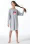 Nachthemd langarm grau-meliert - Nightwear