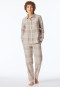 Pyjama lang Flanell beige kariert - Selected Premium Warming