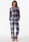 Pyjama lang flanel biologisch katoen geruit veelkleurig - Selected! Premium