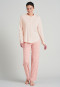 Pyjama long col montant interlock rose tendre - Simplicity
