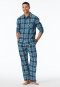 Pyjama Webware Flanell jeansblau kariert - Selected Premium Warming