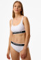 Slip rio double côtes coton bio blanc - Pure Rib