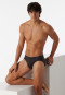 Slip Rio in fine interlock con fantasia, antracite/rosso - Fine Interlock