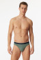 Slip Rio modal rayé vert foncé/blanc - Duality Function