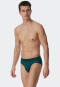 Rio bikini briefs organic cotton patterned dark green/white - Fashion Daywear