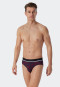 Rio-Slips 3er-Pack Organic Cotton schwarz gemustert mehrfarbig - 95/5