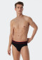 Rio briefs 3-pack organic cotton woven elastic waistband black - 95/5