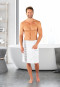 Sauna towel snap fasteners plus size white - SCHIESSER Home