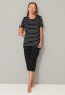 Pyjama 3/4-lang streepjes zwart - selected! premium
