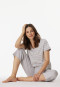 Pyjama 3/4-long gris argenté chiné - Casual Essentials