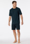 Pyjama korte borstzak nachtblauw gedessineerd - Comfort Essentials