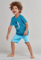 Pajamas short Hawaii surfer palms blue - Rat Henry