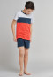Pyjama kort jersey ronde hals colour blocking meerkleurig - Surfer Style