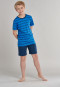 Pajamas short jersey crew neck striped royal blue - Surfer Style